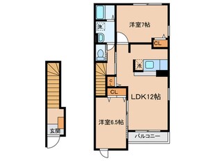 プリムロ－ズの物件間取画像